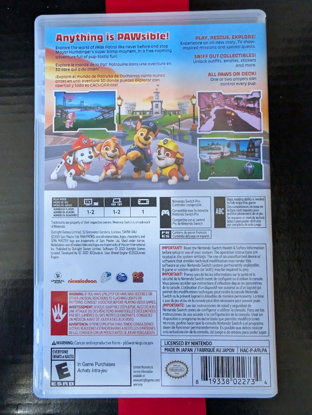 Nintendo Switch Paw Patrol World Game - Picture 3 of 3